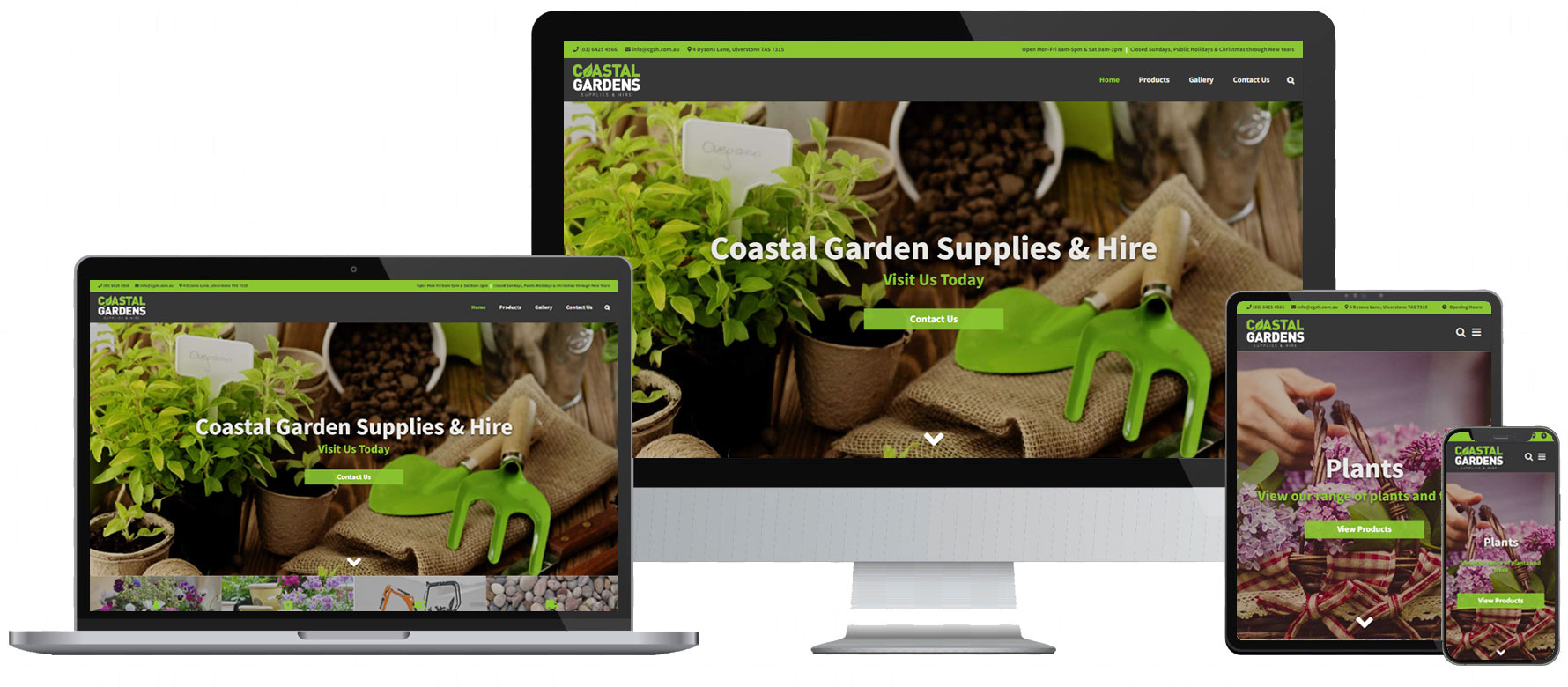 Coastal Garden Supplies Responsive Website Design